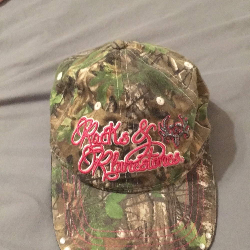 Camo rhinestone hat